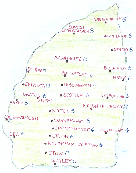 Map of West Lindsey Branch